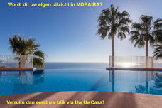 Uw eigen ruime Penthouse in MORAIRA met algemene parking en met