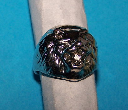 Weerwolf ring, Tibet zilver, maat 17 - 0