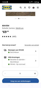 Ikea Bekväm roltafel berken 58x50x85 - 5