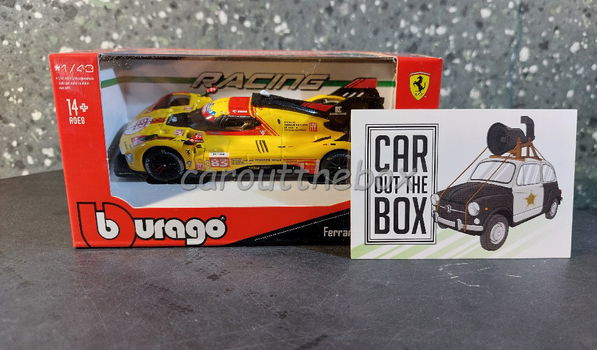 Ferrari 499P #83 AF Corse team 1:43 Bburago B167 - 4