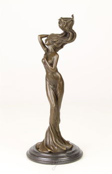 Jugendstil , kandelaar brons - 0