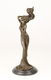 Jugendstil , kandelaar brons - 0 - Thumbnail