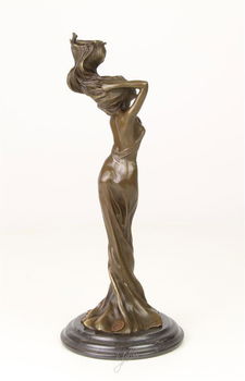Jugendstil , kandelaar brons - 2