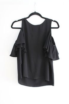 Top zwart cold shoulder - maat 40 - 0
