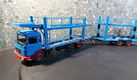 MAN auto transporter blauw 1:43 Ixo V1042 - 1 - Thumbnail