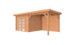 Douglas Topvision Roek, 298 x 298 en luifel 300 cm, onbehandeld.