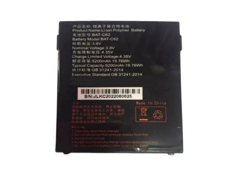 Hoogwaardige vervangbare batterij OTHER BAT-C62 5200mAh/19.76Wh 3.8V - 0