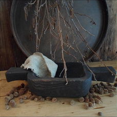 10860 B Houten bakje met grepen