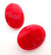 Vintage clips, rood glas - 2 - Thumbnail