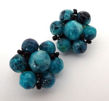 Vintage kralenclips, Western Germany - 2