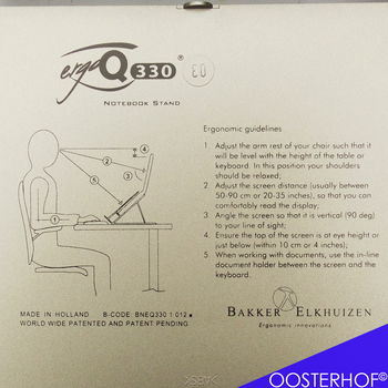 Bakker Elkhuizen™ ErgoQ® 330 Notebook Stand | LEZEN - 5