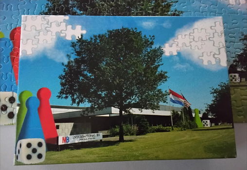 Vintage legpuzzel van MB puzzel- en spellenfabriek Ter Apel - 1