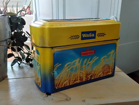 Vintage opbergblik voor Wasa knåckebröd / Wasa crackers - 0