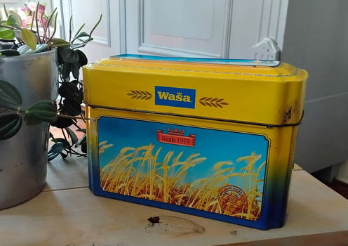 Vintage opbergblik voor Wasa knåckebröd / Wasa crackers - 1