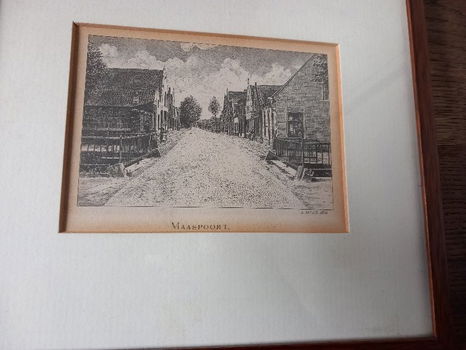 Weert - pentekening, ingelijst - 0