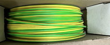 Kabel flexibel 1,5 mm² op rol (geel/groen en bruin)