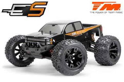 Auto - 1/10 Monster Truck Electric - 4WD - RTR - Geborsteld - Waterdicht - Team Magic E5 - Black Bod