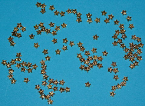Ster kraal, goudkleurig, 4,5mm - 0