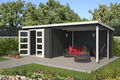 Blokhut met overkapping Manuel 600x275 Onbehandeld vuren - 4 - Thumbnail