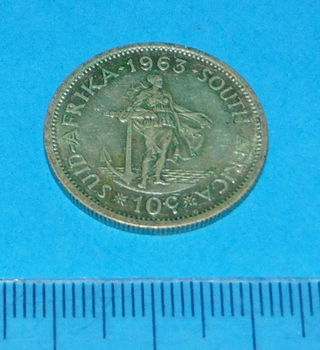 Zuid-Afrika - 10 cent 1963 - zilver - Pr - 0