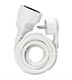 Witgoed verlengsnoer met platte stekker 3m H05VV-F 3G1,5mm2 230V AC - 0 - Thumbnail