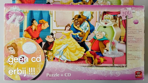 Legpuzzel Belle en het Beest / Beauty and the Beast - geen cd! - 1