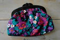 Vintage make-up tas - make-up tasje - toilettasje - toilettas 80, 70 , 60 - 2 - Thumbnail