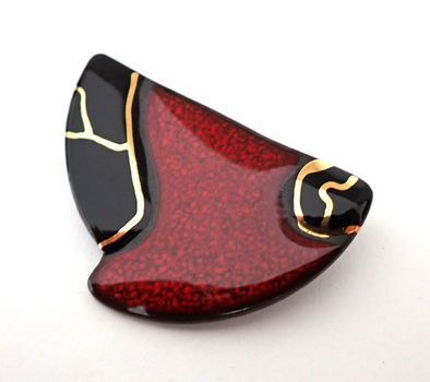 Mooie keramieken broche - 2