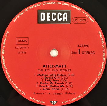 LP - After Math - The Rolling Stones - 1