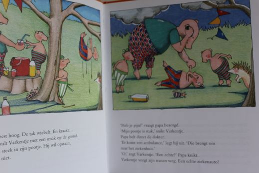 Varkentje krijgt gips - 2