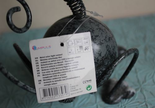 Metalen solarlamp 
