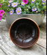 Vintage bloempot - bruin - geel - 6 - Thumbnail