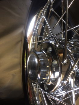 Harley twincam, set velgen met ronde rim, 19mm of 25mm wielas (deluxe) 16