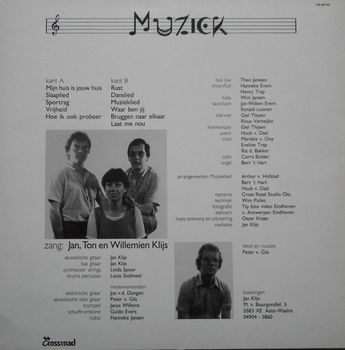 LP - MUZIEK van Jan, Ton en Willemien Klijs - 2