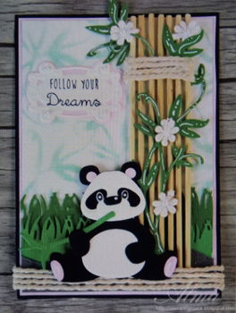 Stans / snijmal : pandabeer (Marianne Design) - 1