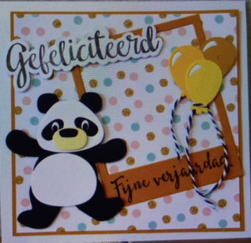 Stans / snijmal : pandabeer (Marianne Design) - 2