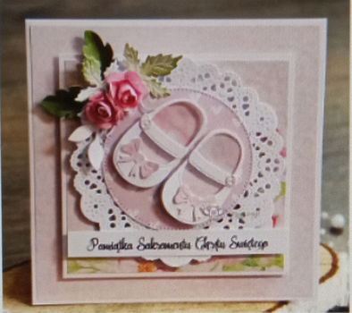 Stans / snijmal : babyschoentjes voor meisje - 1