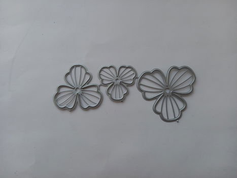 Stans / snijmal : bloemen (set van 3) - 0