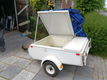 zgoh: Bagage wagen, gebruikt voor camperen. afm bak (zonder trekhaak): 140 cm x 100 cm br, 74cm hoog - 1 - Thumbnail