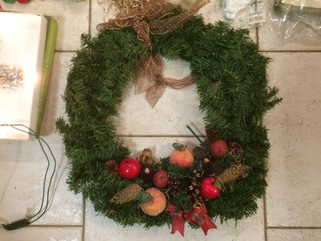 retro kerstspullen, 2 kerstmannen +-30cm - 1