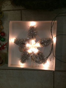 retro kerstspullen, 2 kerstmannen +-30cm - 2