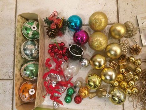 retro kerstspullen, 2 kerstmannen +-30cm - 5