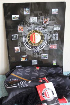 Feyenoord 100 jaar clubgeschiedenis met sjaal