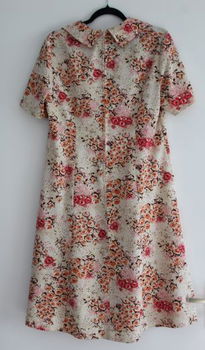 Vintage oma's jurk - maat 42 - 5