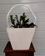 Brocante houten mand hengselmand plukmand (landelijk shabby chic brocant) - 1 - Thumbnail