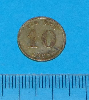 Zweden - 10 öre 1898 - zilver - 0