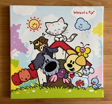 Canvasdoek Woezel en Pip hondenhok - 0
