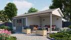 Blokhut - Tuinhuis Kwaspa | 44 mm | vuren onbehandeld - 1 - Thumbnail