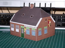 Dorpswinkel in 1:60 (Matchbox schaal) - papieren bouwplaat