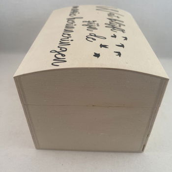 tekstbord / houten doosje om te rouwen/herinneren adv 2 - 3